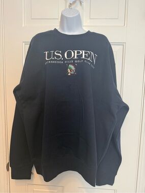 Blue 84 Navy U.S. Open Crewneck with Embroidered Logo